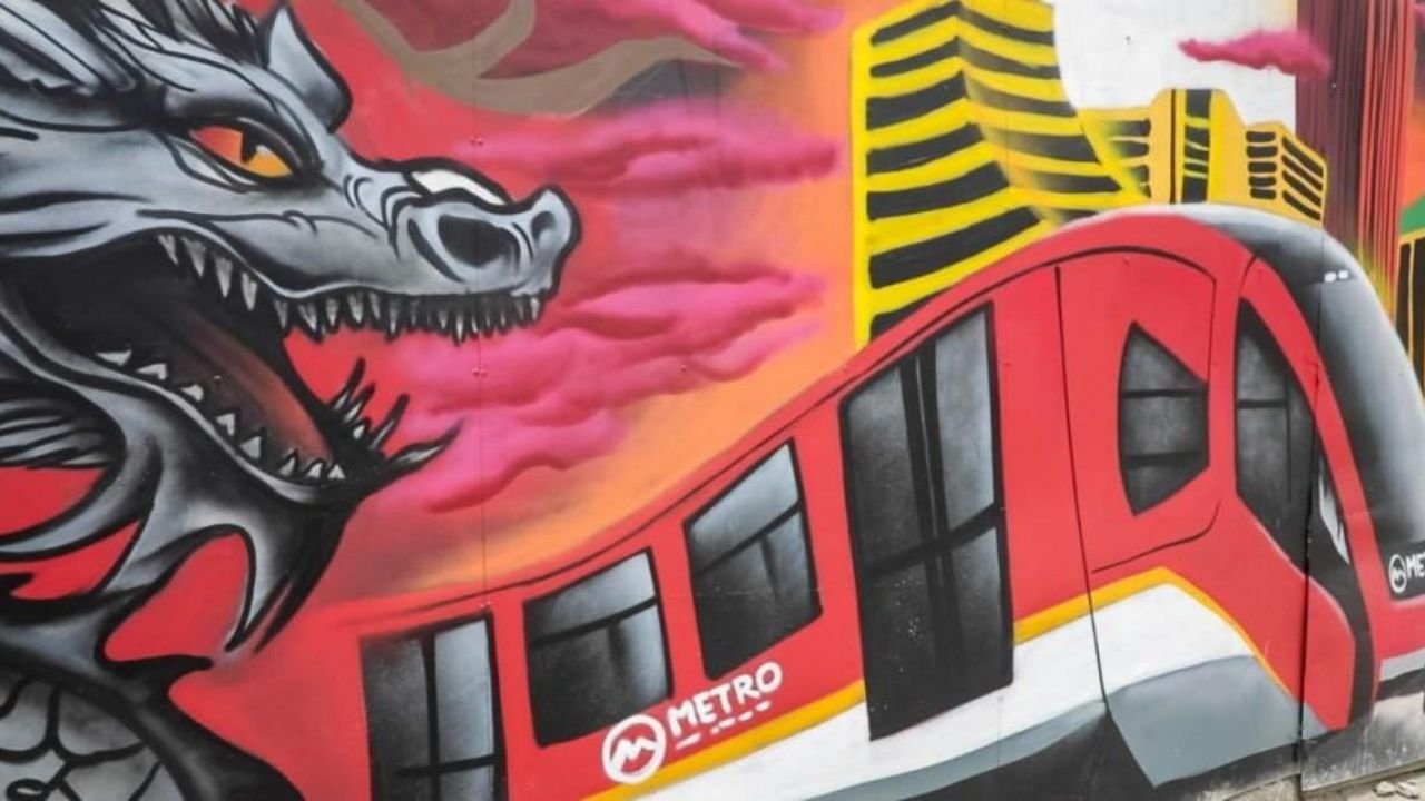 Murales artísticos en estaciones del Metro de Bogotá
