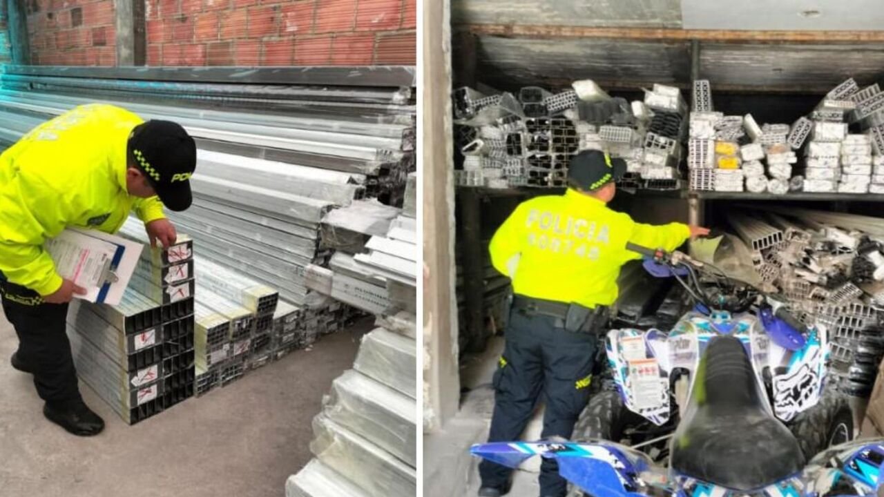 Bodegas fantasma en Ciudad Bolívar guardaban aluminio de contrabando avaluado en $1.200 millones