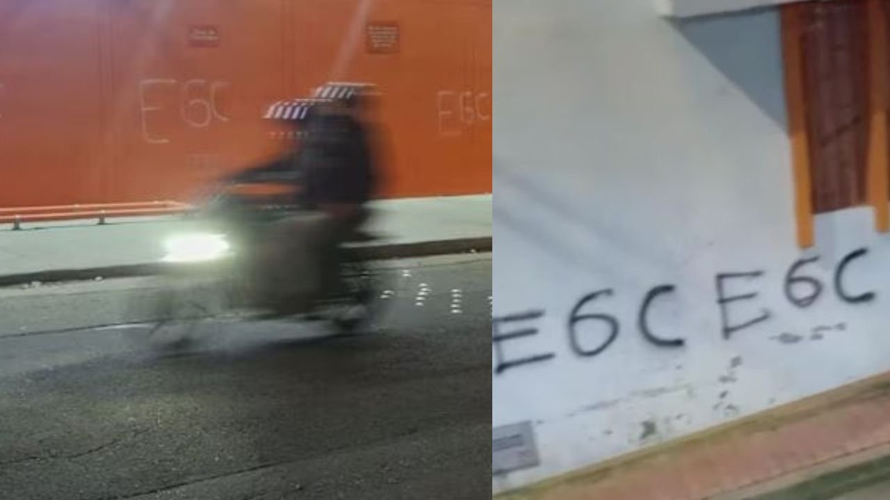 Atraparon a sujetos y menores realizando grafitis alusivos al Clan del Golfo en Bogotá