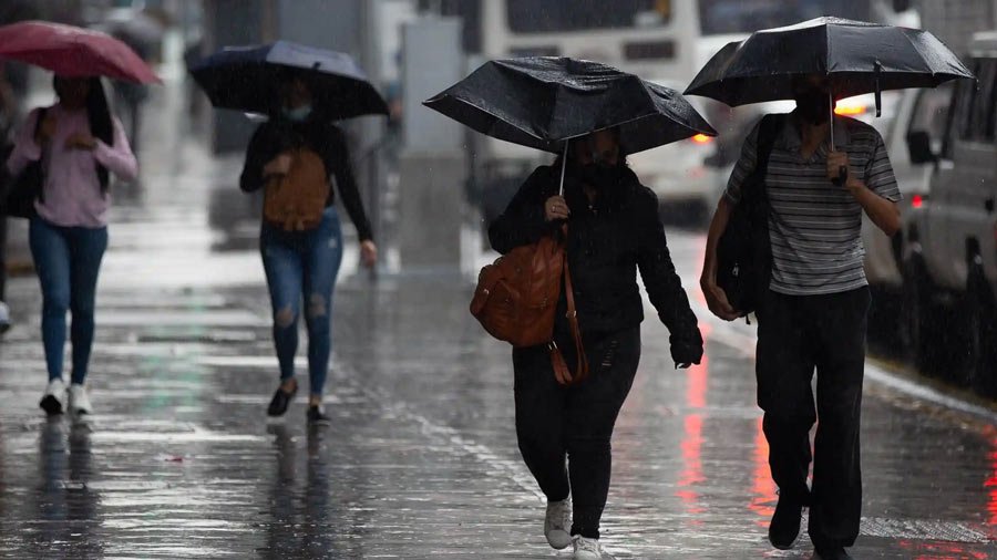 Continuan las lluvias en gran parte del territorio nacional este miércoles