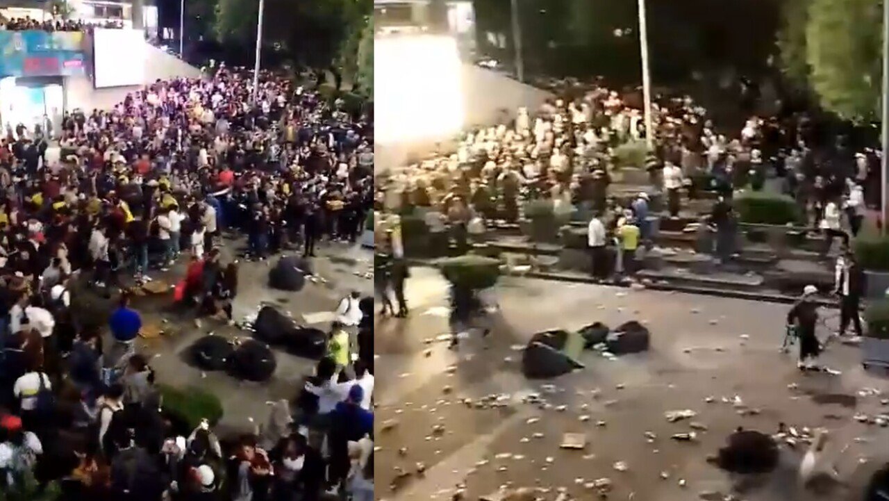 pelea en bogota
