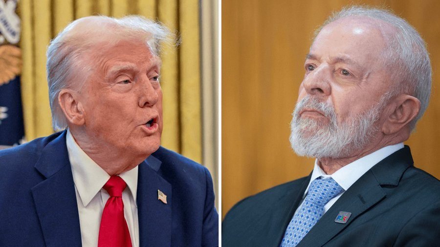 Lula Da Silva conversó con Trump y le pidió "revisar" las sanciones económicas aplicadas a Brasil