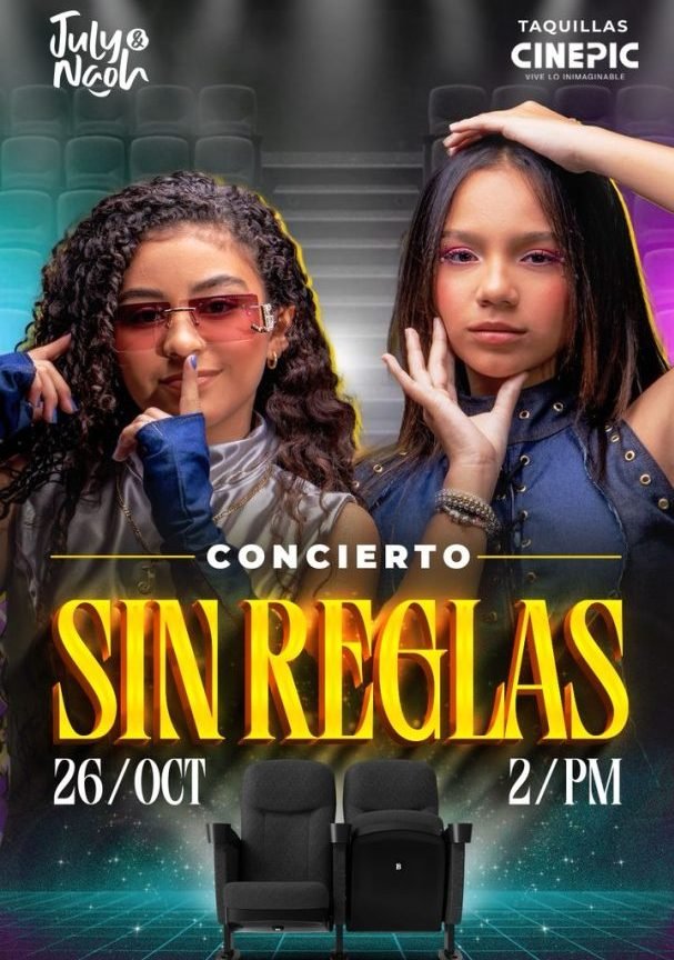 La experiencia "Sin Reglas" llega a Cinepic con el concierto de July & Naoh